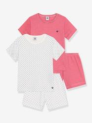 Boys-Nightwear-Pack of 2 Short Pyjamas for Boys by PETIT BATEAU