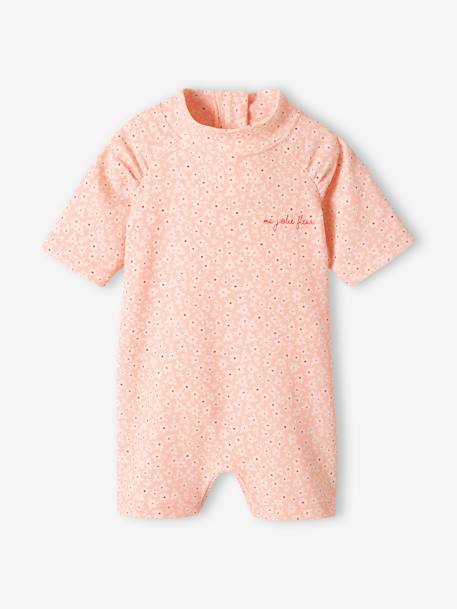 UV Protection Swimsuit for Baby Girls apricot 