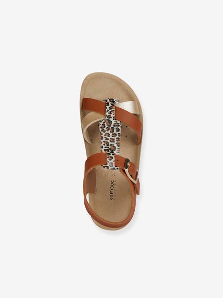 Sandals for Children, J45EA Costarei Girl by GEOX® brown 