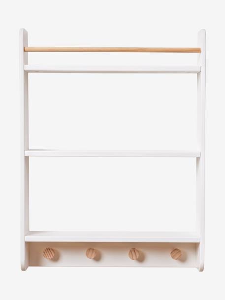 Coat Hooks with Book Shelves - Confetti white 