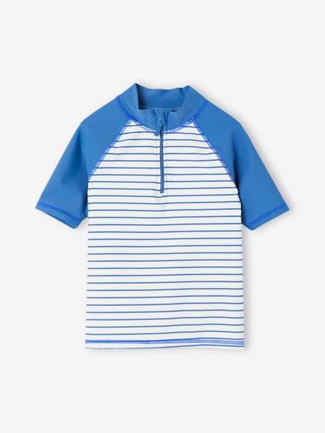UV Protection Swim T-Shirt + Shorts for Boys azure 