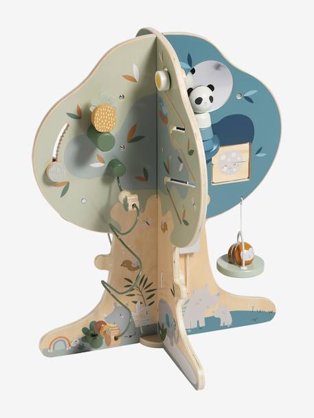 4 Season Activity Tree in FSC®100% Wood green+YELLOW MEDIUM SOLID WTH DESIGN 