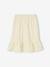 Gingham Skirt with Ruffle for Girls pale yellow 
