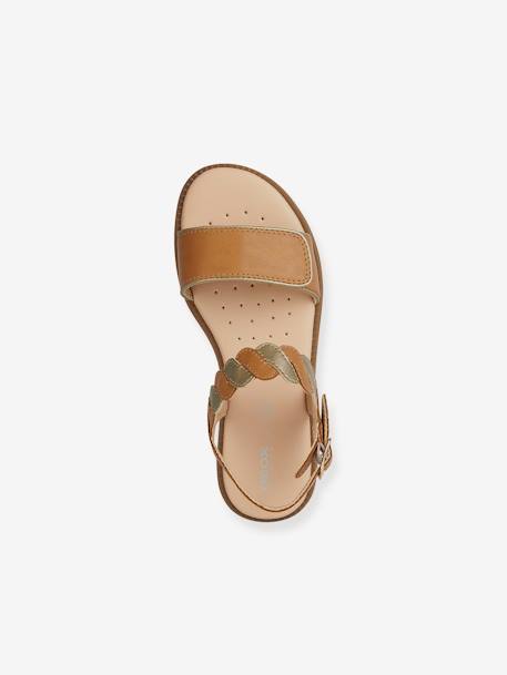 Sandals for Children, J4535 Karly Girl by GEOX® brown 