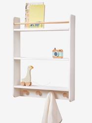 Bedroom Furniture & Storage-Storage-Coat Hooks with Book Shelves - Confetti