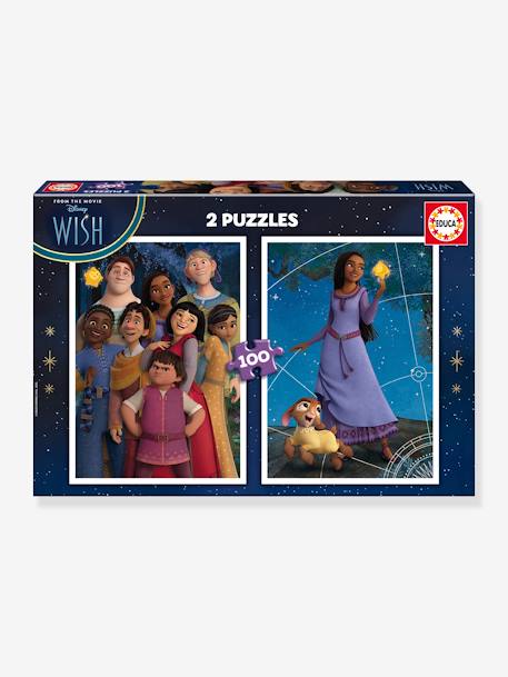 2x100 Puzzles Disney Wish - EDUCA BORRAS violet 