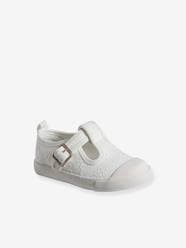 Shoes-Baby Footwear-Embroidered Mary Jane Sandals for Babies