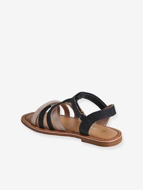 Leather Sandals with Hook-&-Loop Fastening for Toddlers set blue+white 