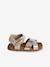 Open Leather Sandals for Children gold 