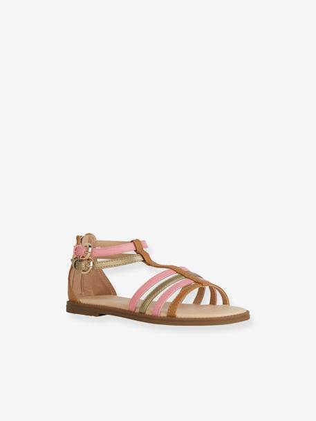 Sandals for Children, J7235 Karly Girl by GEOX® brown 