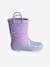 Wellies for Children, Designed for Autonomy printed violet 