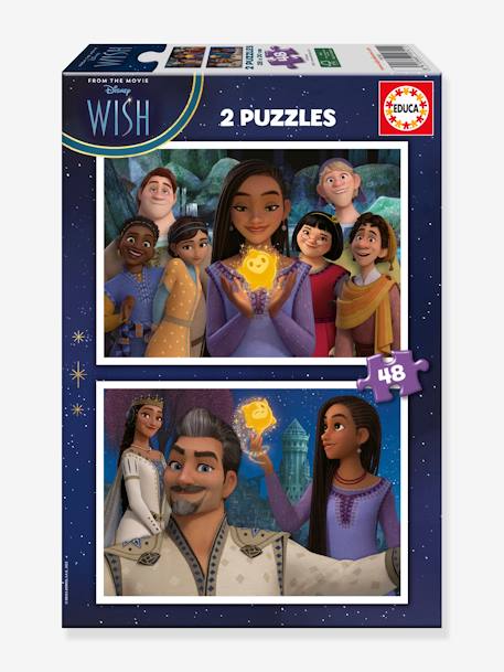 2x48 Puzzles Disney Wish - EDUCA BORRAS violet 