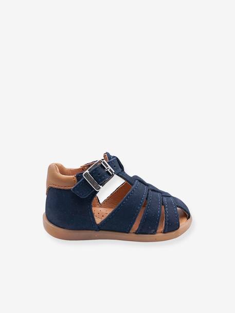 Leather Sandals for Babies 4018B002 by Babybotte® navy blue 