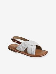 Open Sandals with Crossover Straps for Children