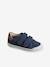 Hook-and-Loop Leather Trainers for Children, Designed for Autonomy navy blue 