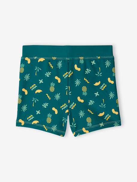 Pineapple Swim Shorts for Boys emerald green 