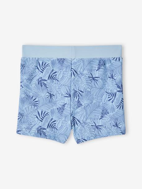 Leafy Swim Shorts for Boys sky blue 