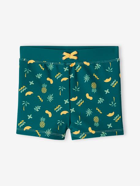 Pineapple Swim Shorts for Boys emerald green 