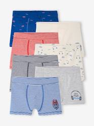 Boys-Underwear-Underpants & Boxers-Pack of 7 "Bear" Stretch Boxers in Organic Cotton for Boys