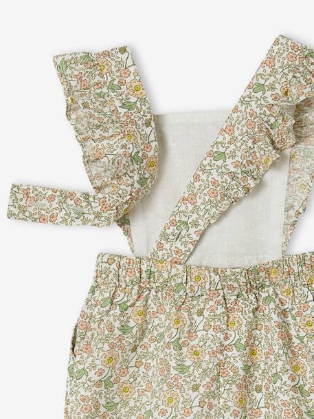 Floral Playsuit for Babies vanilla 