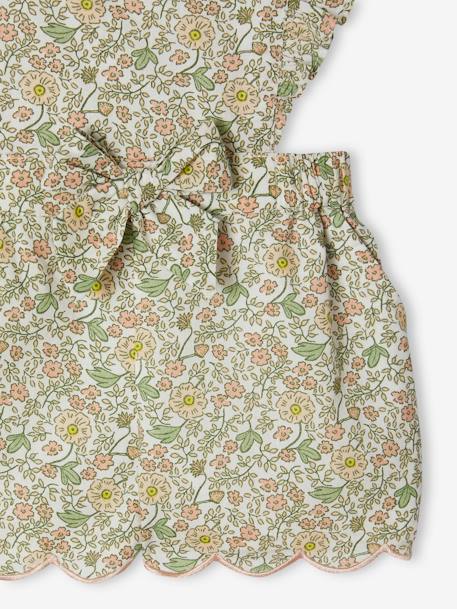 Floral Playsuit for Babies vanilla 