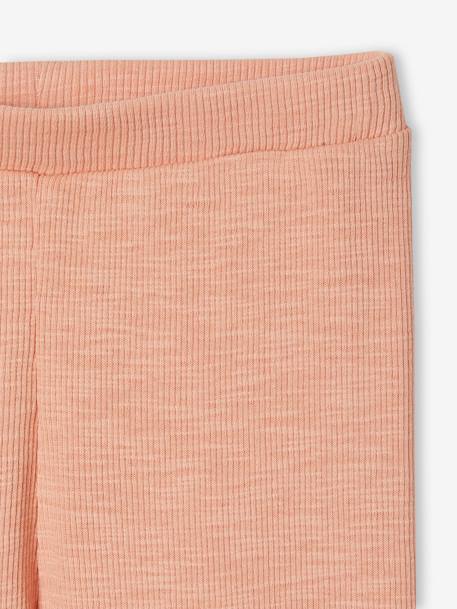 Basics Leggings in Rib Knit for Babies marl beige+rose 