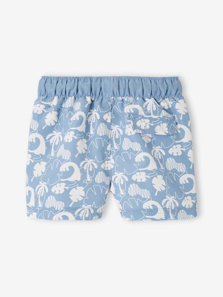 Printed Swim Shorts for Baby Boys grey blue 