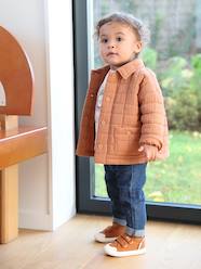 Baby-Outerwear-Quilted Jacket For Babies, in Cotton Gauze
