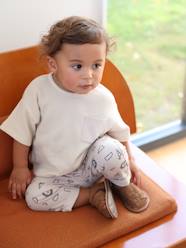 -Honeycomb T-Shirt + Fleece Trousers Combo for Babies