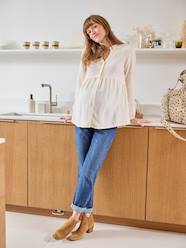 Maternity-Blouses, Shirts & Tunics-Cotton Gauze Blouse, Maternity & Nursing Special