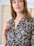 Short, Floral Cotton Dress, Maternity & Nursing Special printed grey 