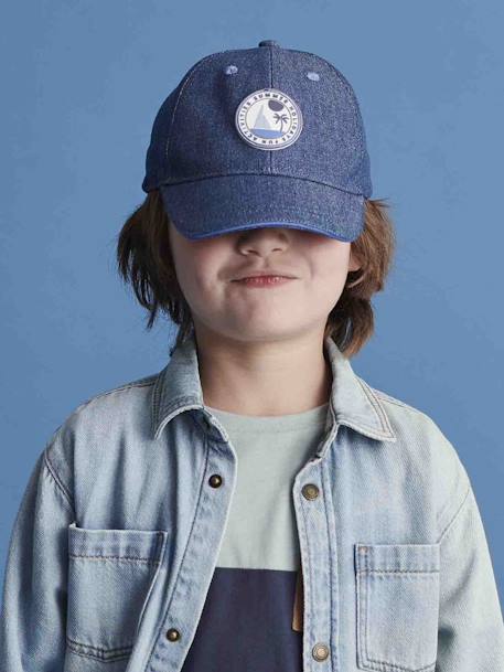 Cup for Boys, 'French Riviera' striped navy blue 