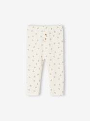 Baby-Trousers & Jeans-Plain Rib Knit Leggings for Babies