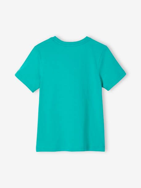 T-Shirt with Message for Boys BLUE MEDIUM SOLID WITH DESIGN+mint green+night blue+ORANGE MEDIUM SOLID WITH DESIG+royal blue+sage green+white+yellow 