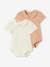 Pack of 2 Openwork Bodysuits in Organic Cotton for Newborns old rose 