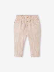 Striped Trousers with Elasticated Waistband, for Babies