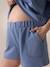 Oversized Short Pyjamas for Maternity, ENVIE DE FRAISE grey blue 