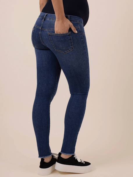7/8 Length Jeans with Seamless Belly Band for Maternity, Dave Seamless by ENVIE DE FRAISE stone 
