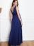 Long Maternity Dress, Romaine Tank by ENVIE DE FRAISE blue 