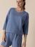Oversized Short Pyjamas for Maternity, ENVIE DE FRAISE grey blue 