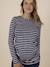 Striped Top for Maternity, Katia Rayé by ENVIE DE FRAISE ecru 