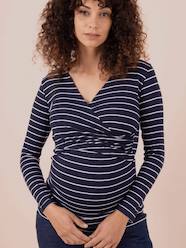 Maternity-T-shirts & Tops-Eco-Responsible Maternity Top, Fiona by ENVIE DE FRAISE