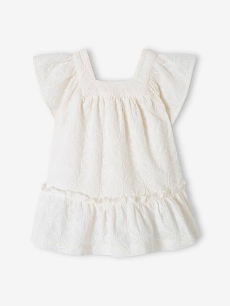 Embroidered Occasion Wear Dress for Babies ecru 
