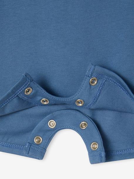 Basics Jumpsuit for Babies blue+caramel 