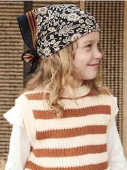 Girls-Cardigans, Jumpers & Sweatshirts-Jumpers-Striped Sleeveless Jumper for Girls