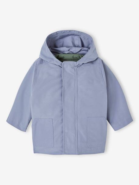 3-in-1 Parka with Removable Padded Bodywarmer for Babies indigo 