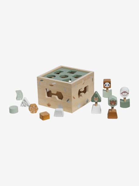 Box with Shapes to Sort & Fit in FSC® Wood - Tanzania wood 