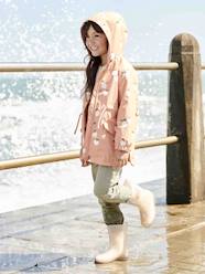 Girls-Hooded Raincoat with Magical Motifs for Girls