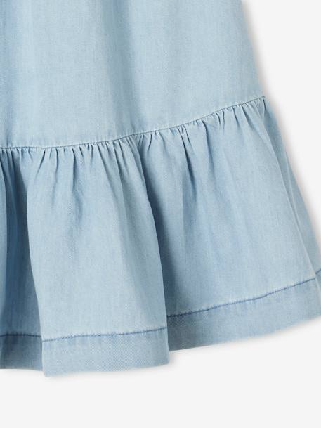 Ruffled Skirt in Lightweight Denim, for Girls double stone 