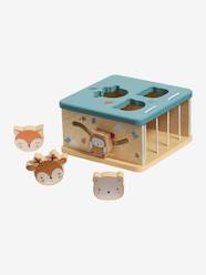 Toys-Baby & Pre-School Toys-Early Learning & Sensory Toys-Cube with Shape Sorter in FSC® Wood, Forest Friends